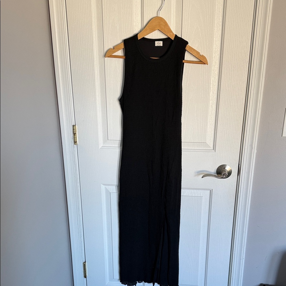 Wilfred Black Sleeveless Maxi Dress